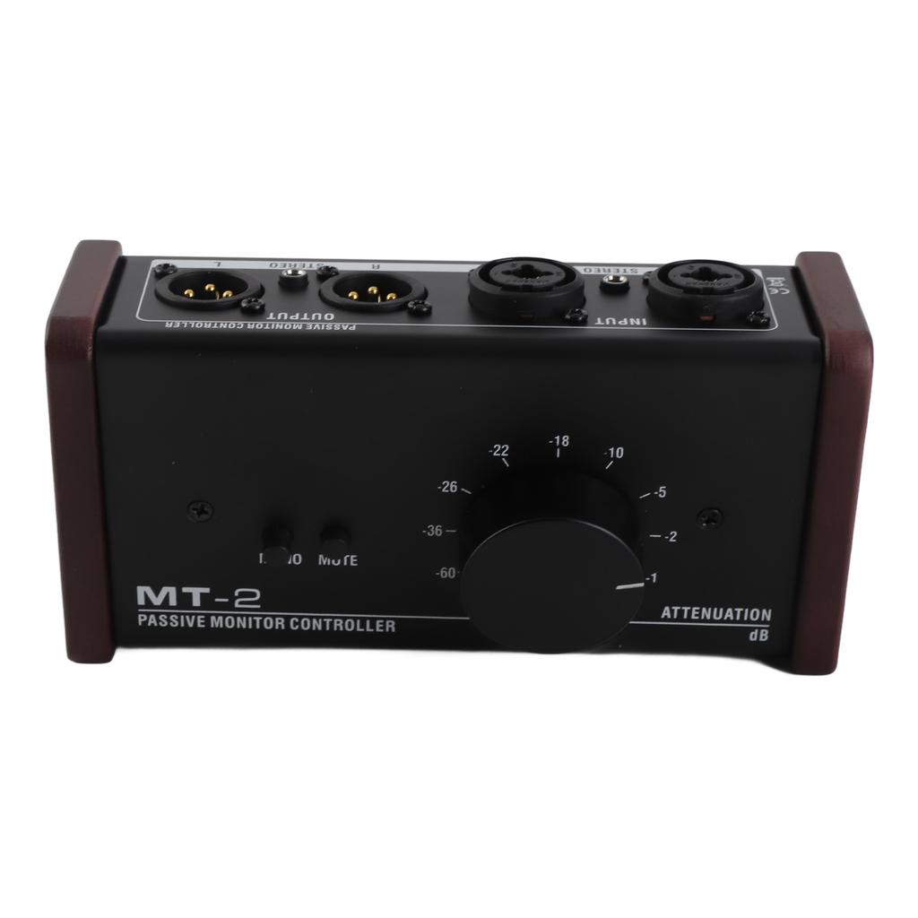 Passive Monitor Controller with XLR 3.5mm Inputs Outputs Supports Attenuation Control Mute Function