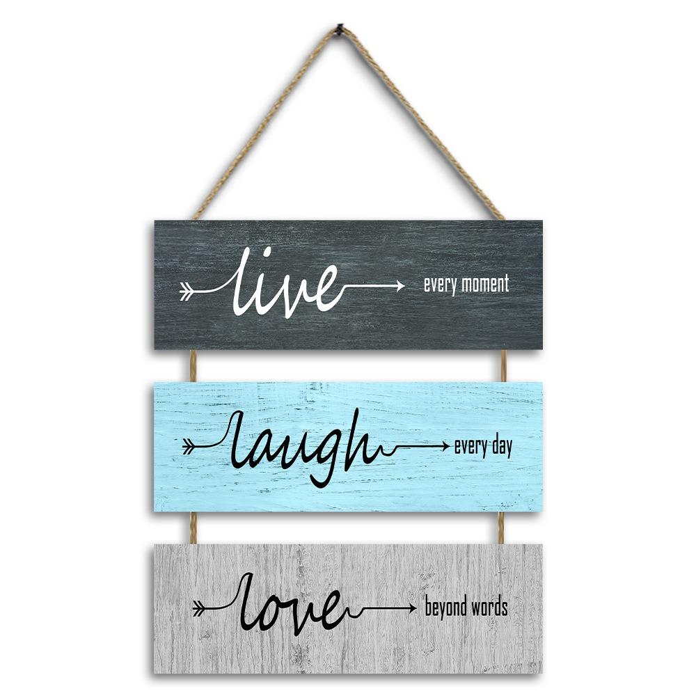 Reusable Doorplate Welcome Sign Non-Fading Wooden Sign Mural Wall Hanging Plaque  Living Room