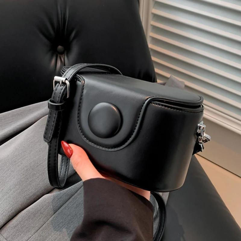 Bolsa de couro PU Crossbody para mulheres Mini bolsas de ombro Bolsas de luxo e bolsas Bolsas de mão femininas Azul e laranja