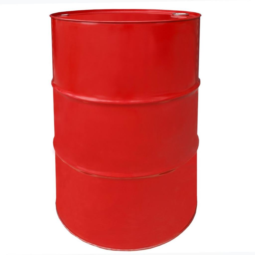 Beczka stalowa metalowa th 216.5l z rowkami korki 3/4 i 2 w wieku - czerwona mix