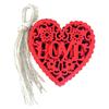 Wedding Wooden Hanging Hearts Red DIY Embellishment Slices Party Decoration Accessories for Room
