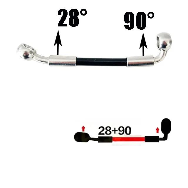 10cm-500cm Motorcycle Dirt Bike Specificmulti Angle High-Temperature Resistant Brake Oil Pipe Braided Brake Hose Fuel Pipe Line