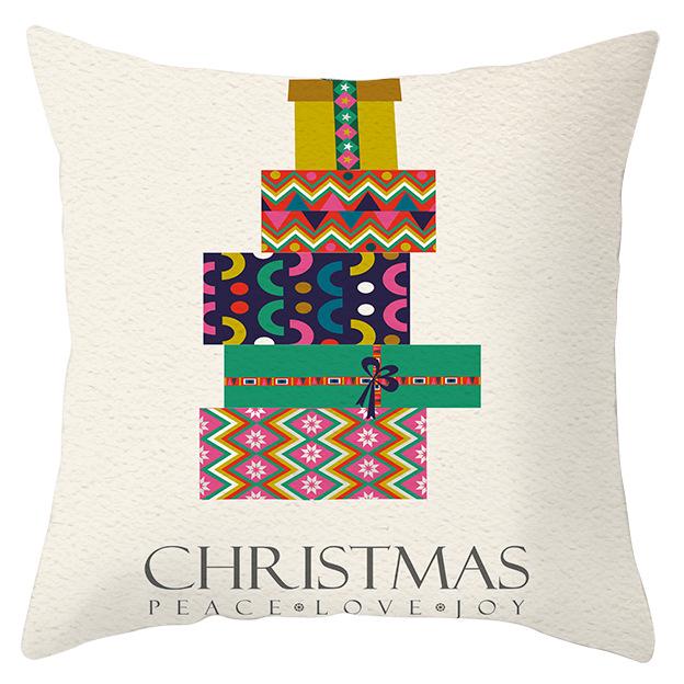 Рождественский лось снежинка персиковая кожа флис наволочка праздничный домашний декор автомобильная диванная наволочка