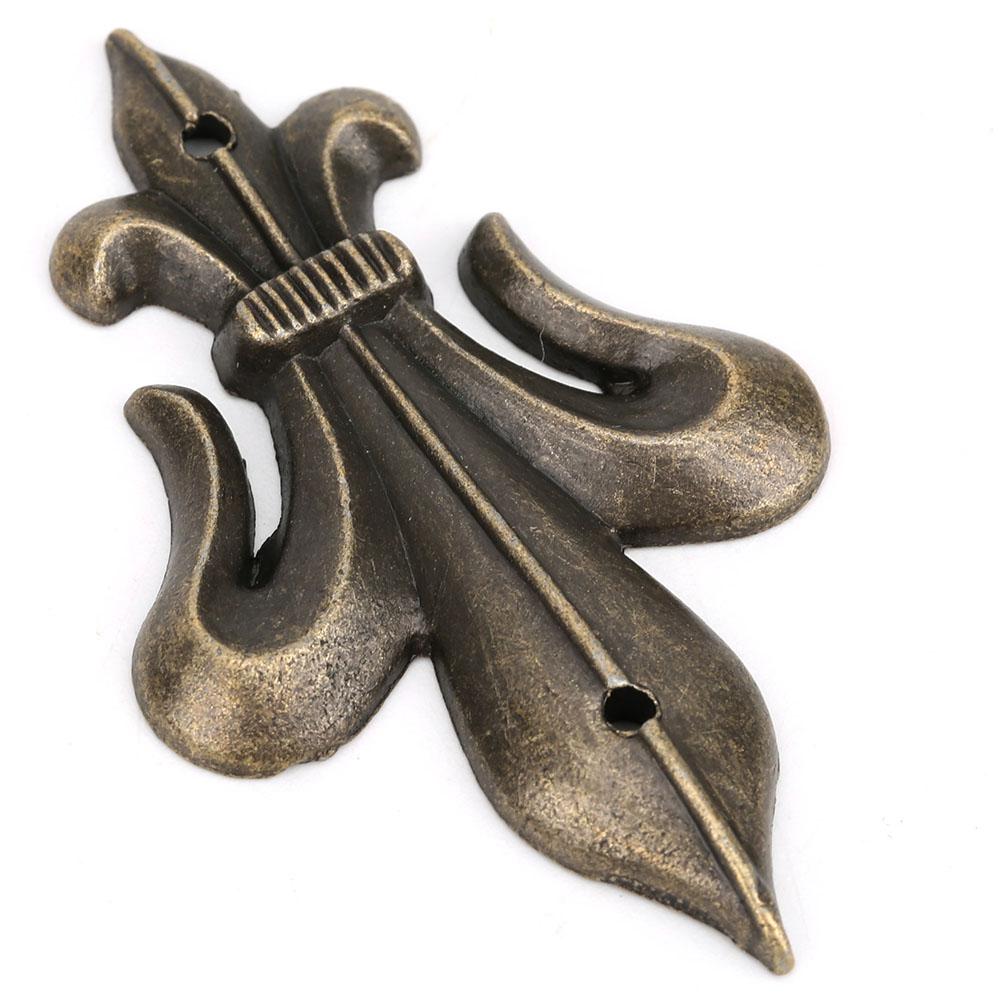 

10 шт. Уголки Цинковый сплав Циановая бронза Сделай сам Шкатулки для украшений Альбом Книжный уголок Аксессуары L 54x33мм