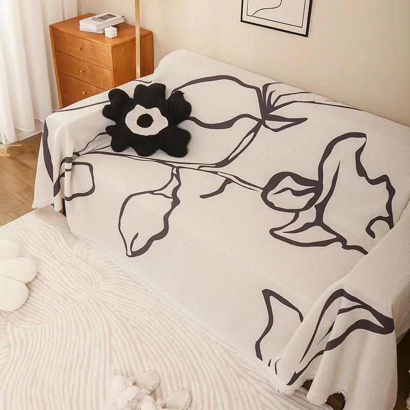 Sofa Cover Picnic Mat Beds Blanekets Doodle Throw Blanket Sofa Bed Universal Decorative