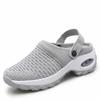 Plus Size Women's Summer 2021 Wedge Heel Closed-Toe Sandals, Two-Wear Style, European & American, Size 43.