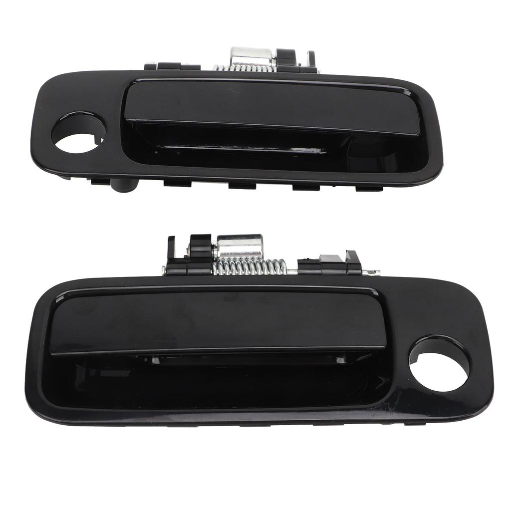 2PCS Car Exterior Door Handle 69210AA010 Comfortable Grasp Black Replacement for Camry 1997?2001