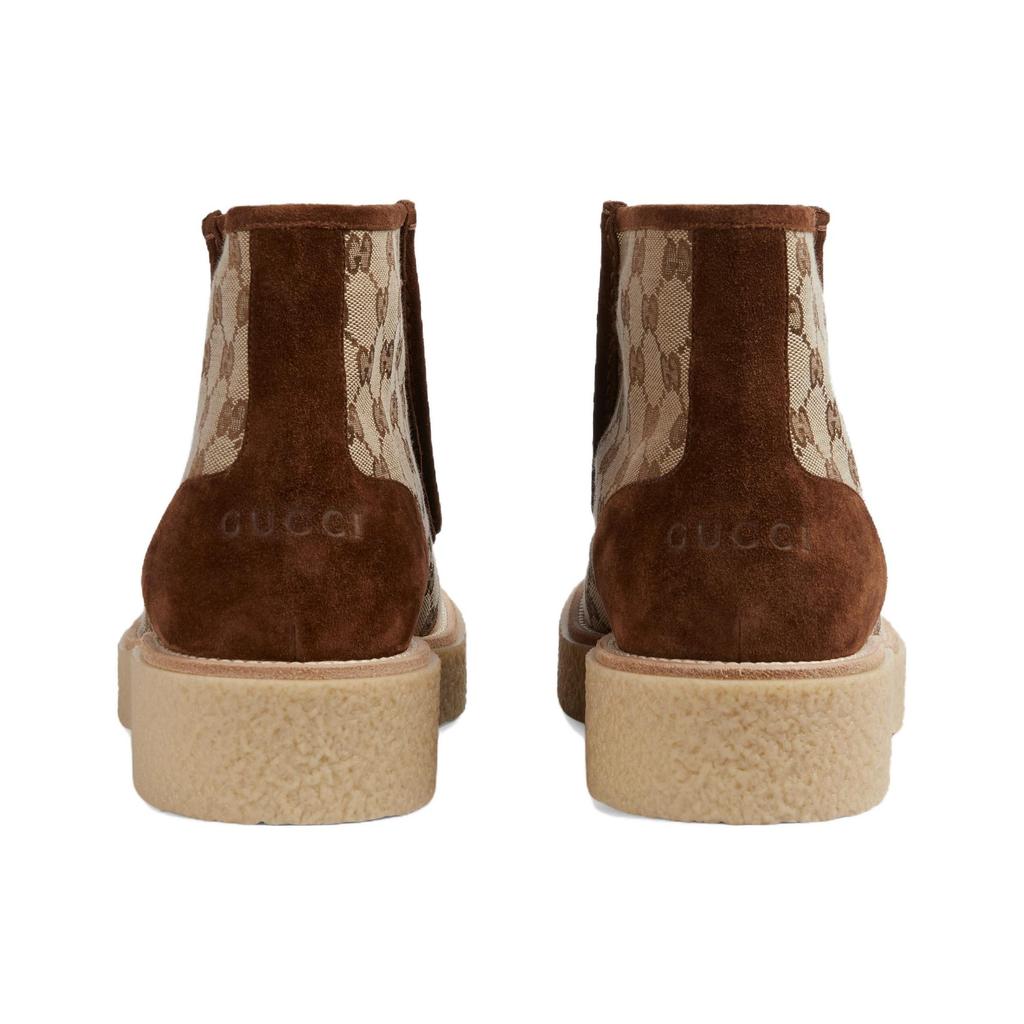 Gucci GG Supreme Lace-up Boots 762197 FACJX 9742