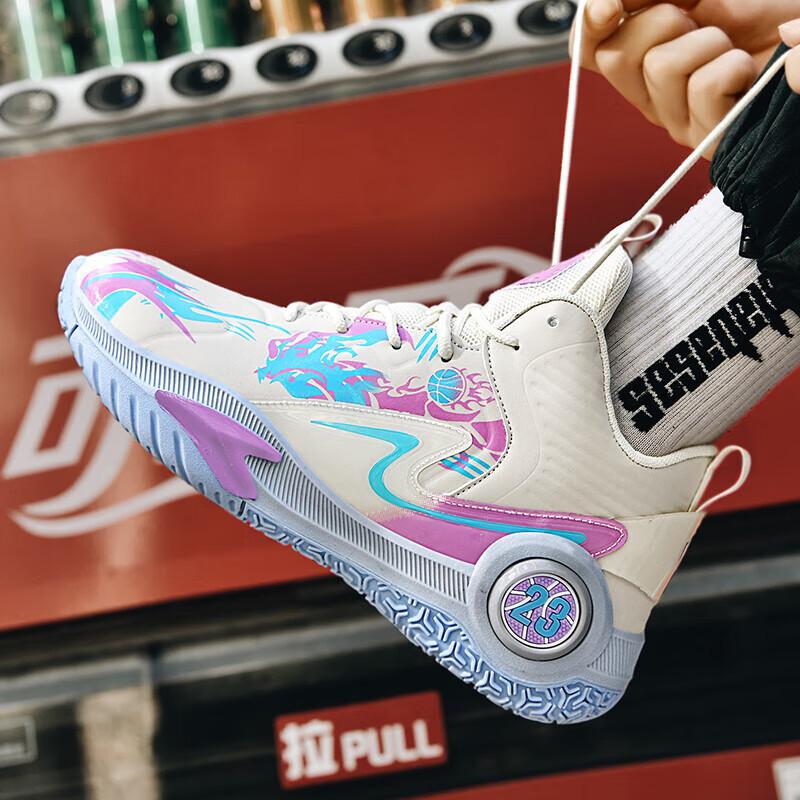 

Outdoor actual combat sneakers lightweight soft-soled student high-top basketball shoes men s and women s shock-absorbing, non-slip and wear-resis 35