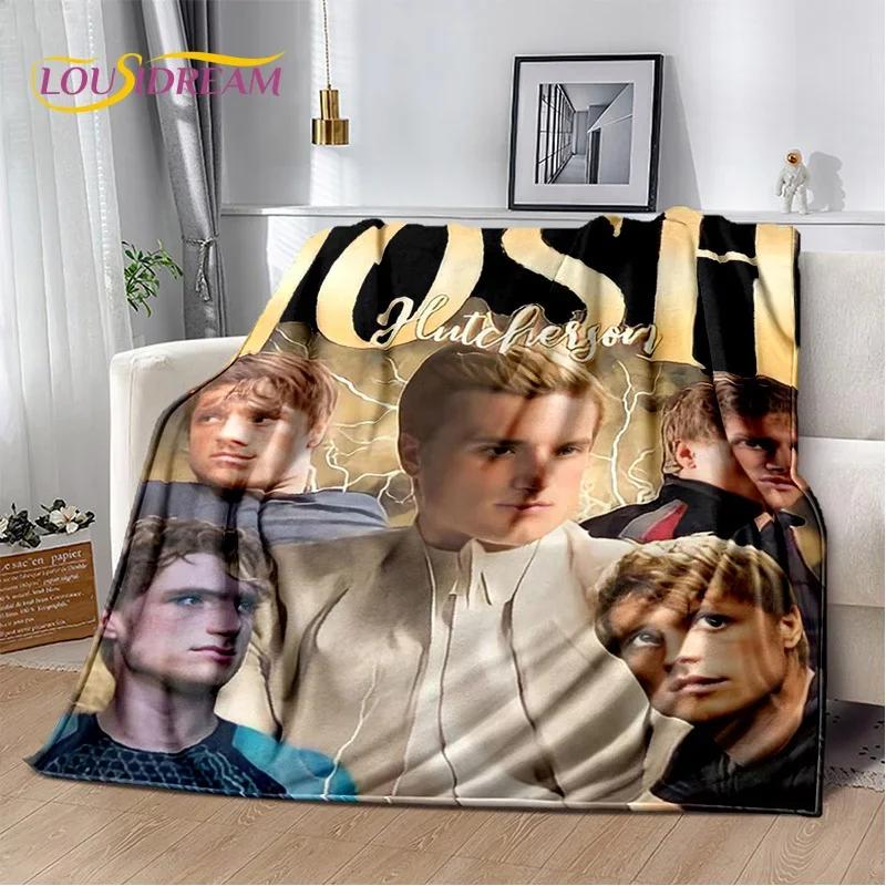 3D Handsome Josh Hutcherson Star Soft Flannel Blanket for Beds Bedroom Sofa Picnic,Throw Blanket for Cover Outdoors Leisure Gift