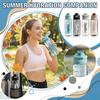 Portable Student Water Bottle 700ml 24oz Leak Proof Sports Water Bottle with Straw Durable Shatter Resistant Outdoor Fitness Water Bottle