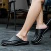 Slippers for Men Fashion Breathable Flat Shoes Casual Sandals Loafers for Men Slip-On Shoes