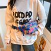 Chinese Style Northeast Big Flower Vintage Crossbody Bag Women Street Fashion Chest Bag Floral Pattern Sport Casual Fanny Pack