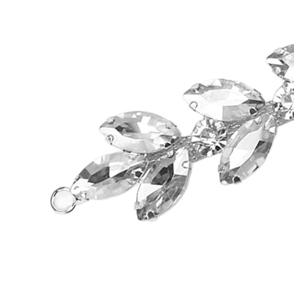 1pcs Sparkling DIY Craft Chains Glass Flower shape Versatile Rhinestone Chain  For Women