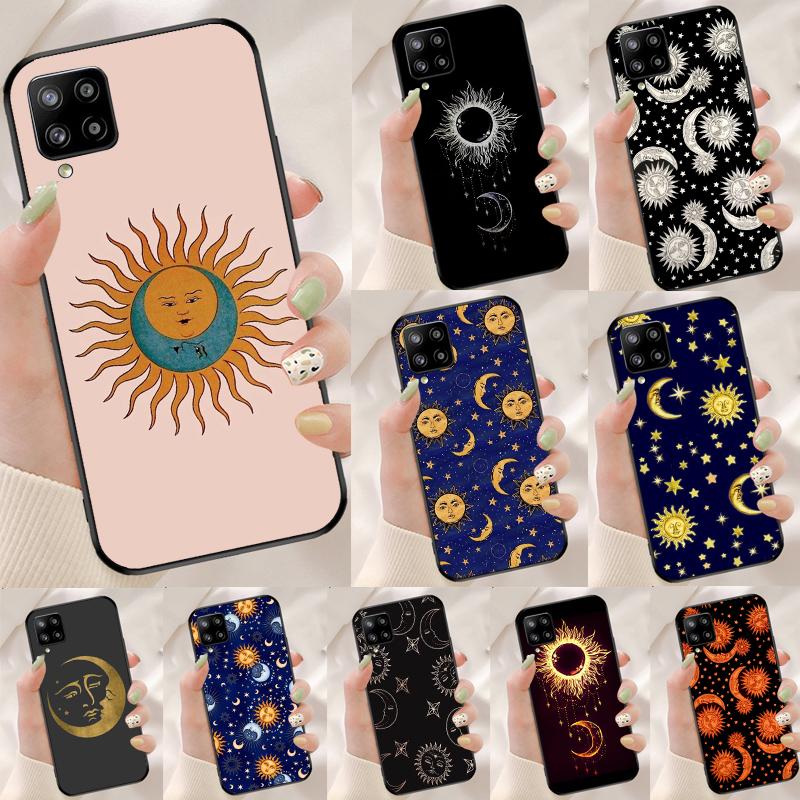 Vintage Moon and Sun Stars For Samsung Galaxy A15 A55 A53 A33 A35 A22 A32 A52 A54 A34 A14 A56 A36 A26 A16 A05 A06 Case