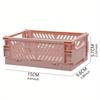 Plastic Storage Box Student Stationery Desktop Foldable Storage Rack Miscellaneous Cosmetics Storage Basket Office Organizer Box