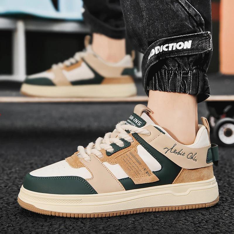 Neue Herren-Sneakers Mode Lässig Sport Skateboard Schuhe Outdoor Bequem