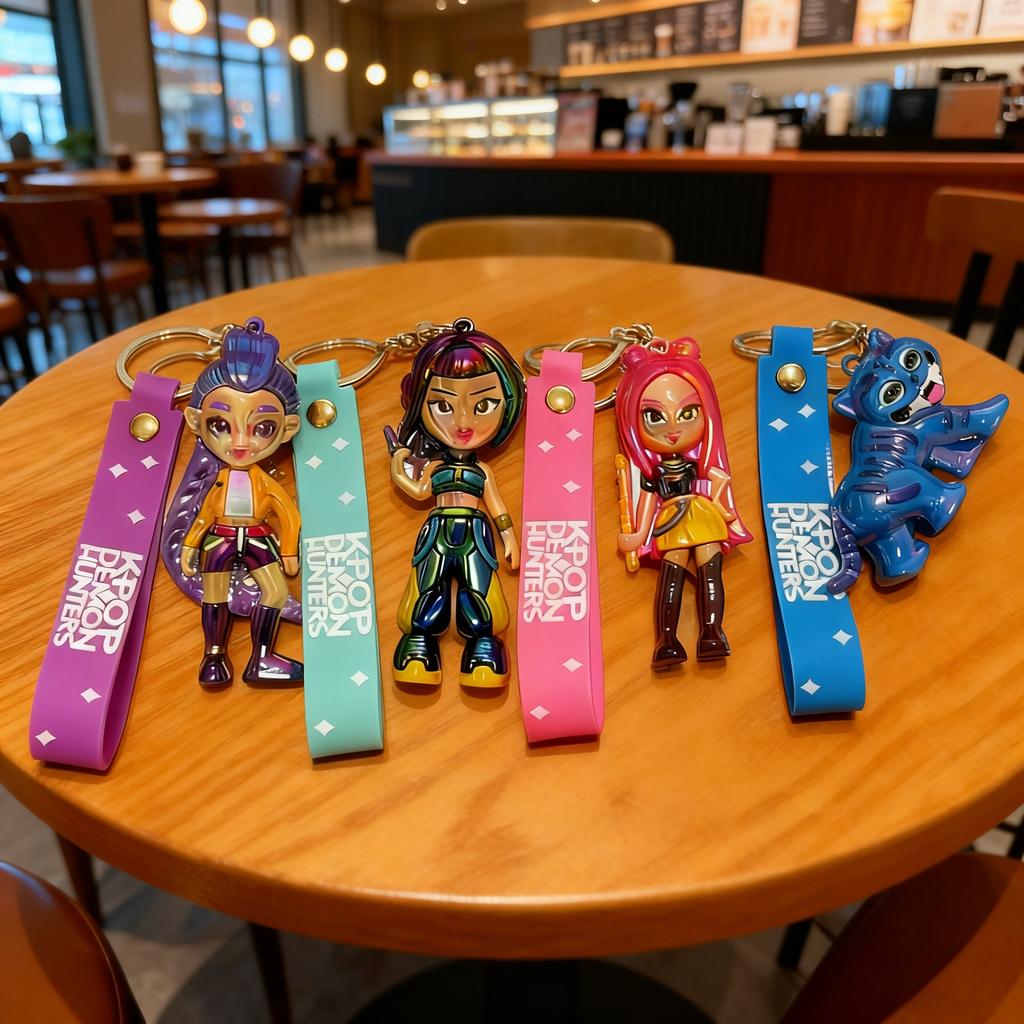 Electroplating Witch Hunter Keychain K-POP Popular Girl Group Pendant Car Bag Pendant