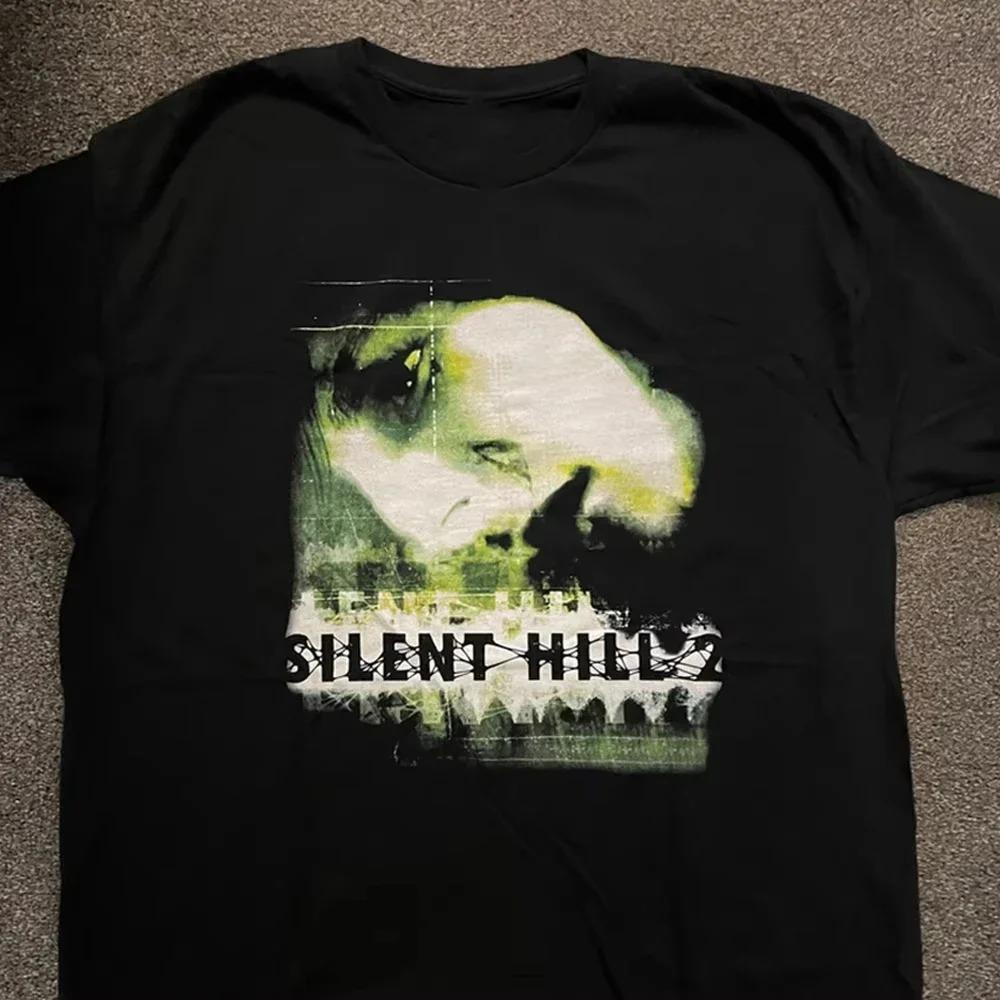 2026 Silent Hill 2 Cotton Printed T Shirt Horror Shirt Men Women Casual Short Sleeve Round Neck Tee Shirt Gothic Retro Adult T-Shirts