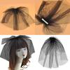 Women Bridal Veil Short Tulle Wedding Bridal Veil with Clips Mesh Birdcage Face Veil Gothic Halloween Coplay Party Veil