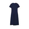 FILA Original Split Goddess Skirt III Fashion Simple Classic Retro Elegant Relaxed Casual Versatile Comfortable Short Sleeve Dress F51W629304FDB
