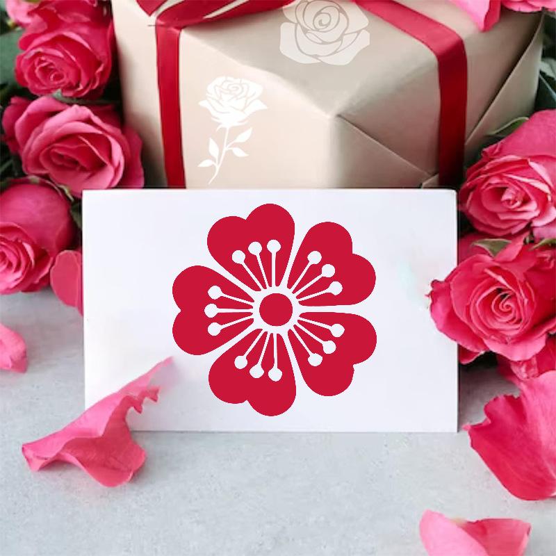 Original, 20 Foi/set, Șabloane Pictură Flori, Șabloane Animale de Companie, Instrumente Pictură cu Tematică Florală, Frecări Graffiti Piatră Haine