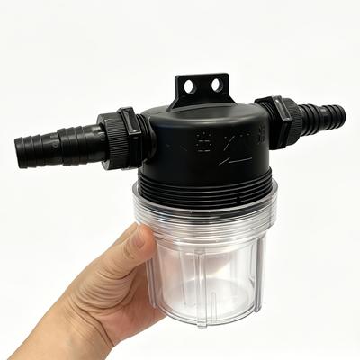 1set Large Flow Water Filter Kit With Mesh Strainer Removable And Reusable Pump Suction Filter For Garden Irrigation Sprayer