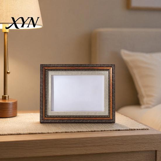 Multi-layer Cardboard Frame Vintage Photo Frame, Art Mat Picture for Tabletop Display High-density Carving & Wall Mount, Decorative Studio Portrait