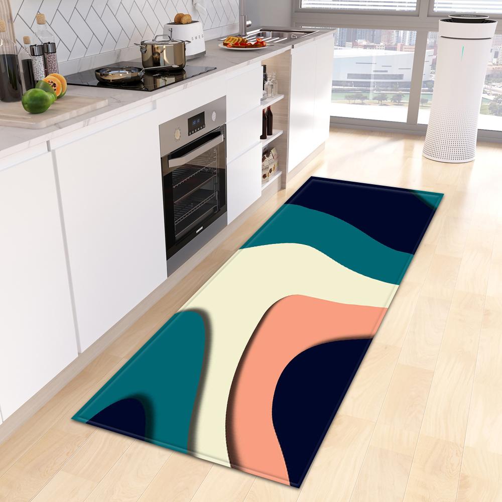 Moderne Küche Teppich Fußmatte Veranda Wohnzimmer Teppich Schlafzimmer Nachttisch Flur Boden rutschfeste Bodenmatte