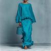 2026 Women's European & American Long Sleeve Solid Color Casual Fashion Skirt Suit