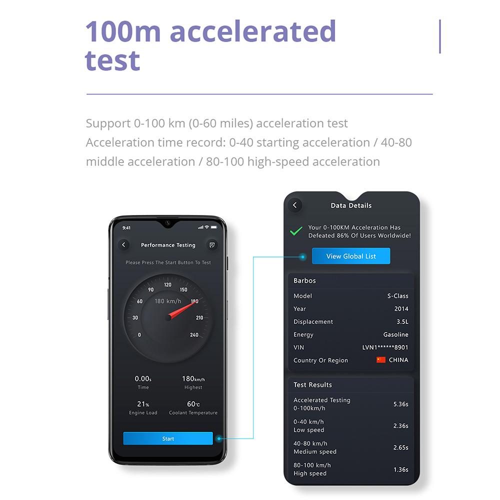Für Android/IOS ELM327 V2.1 Auto Motor Fehler Code Reader OBD2 Scanner Bluetooth 4,2 Auto Dignostic Scanner EOBD Fehler Code Reader