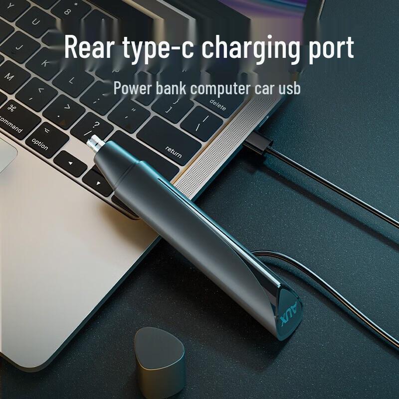 Aux Rechargeable Nose Hair Trimmer for Men