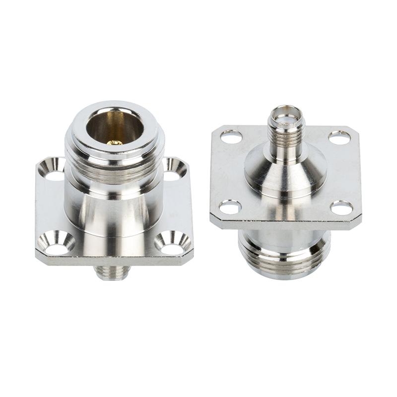 1Pcs N Type Female To Sma Female Water Proof Flange Connector Sma To N Female O-Ring Washer
