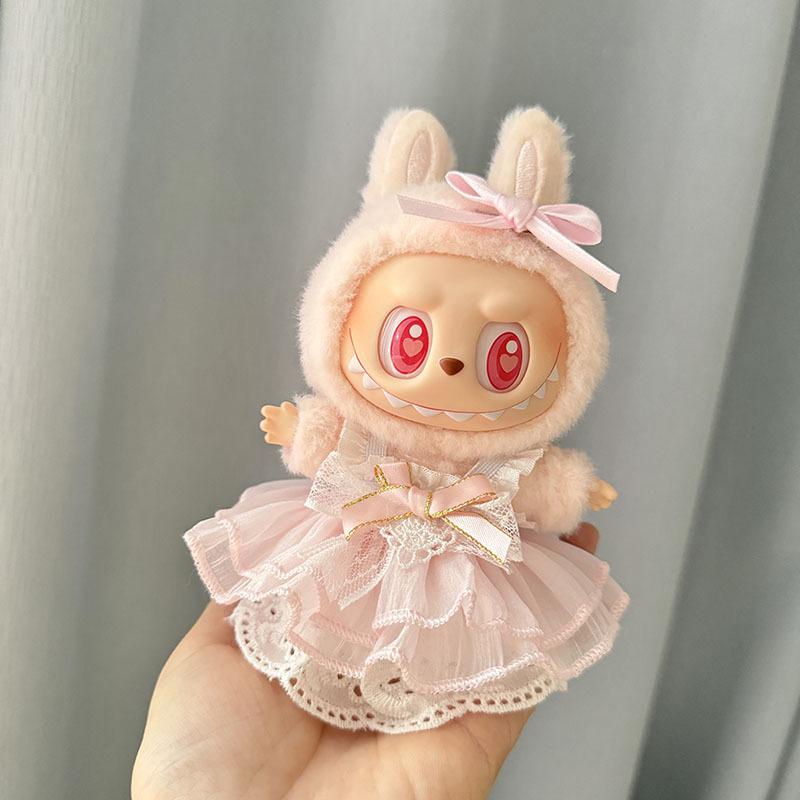 Original Second Generation Labubu Monster Have A Seat Series Cute Doll Clothestoy Ornaments Only Clothes Cute Doll Toy Gift