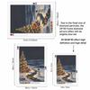 5D Diamond Painting Kit Christmas Snowman Santa Winter Scene Drill Canvas Art DIY Rhinestone Craft for Bedroom Living Room Wall Decoration