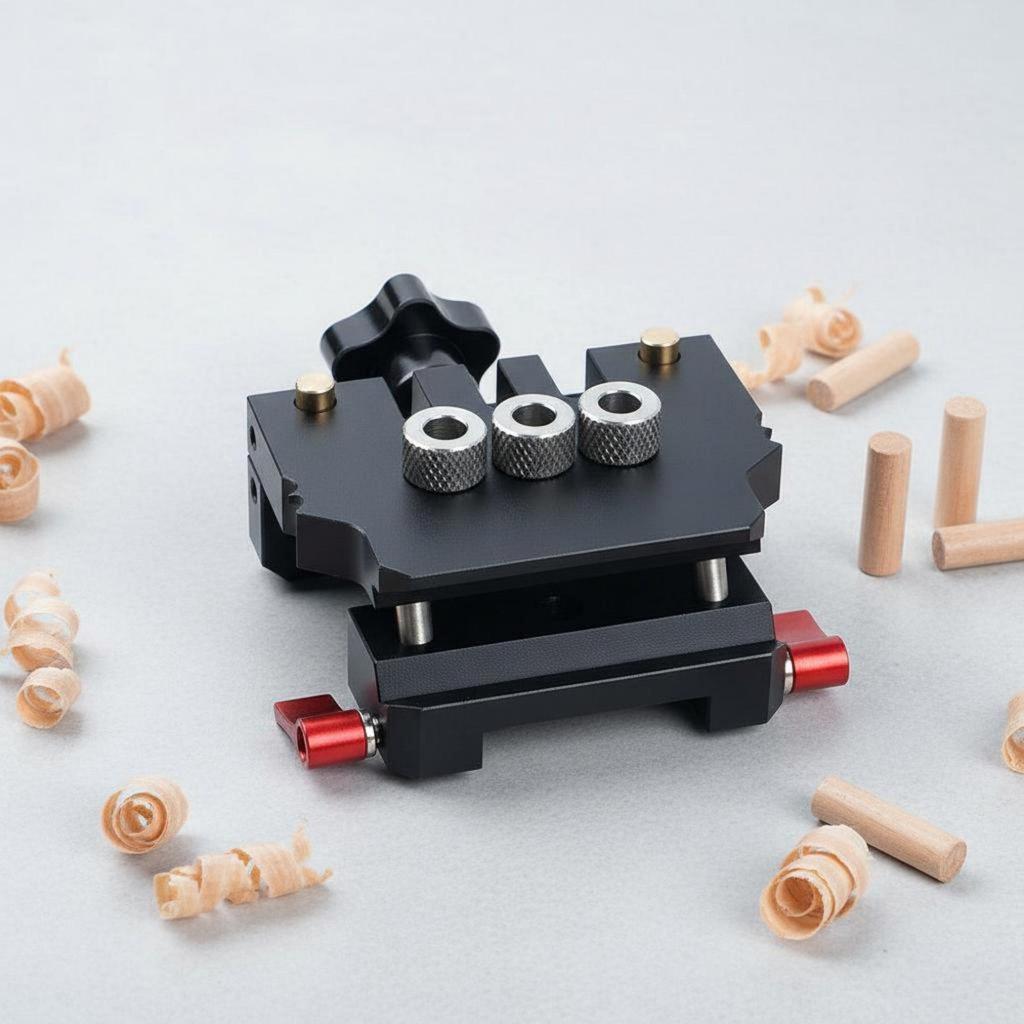 SelfCentering Dowel Jig Aluminum Alloy Self Centering Precision Straight Hole Drill