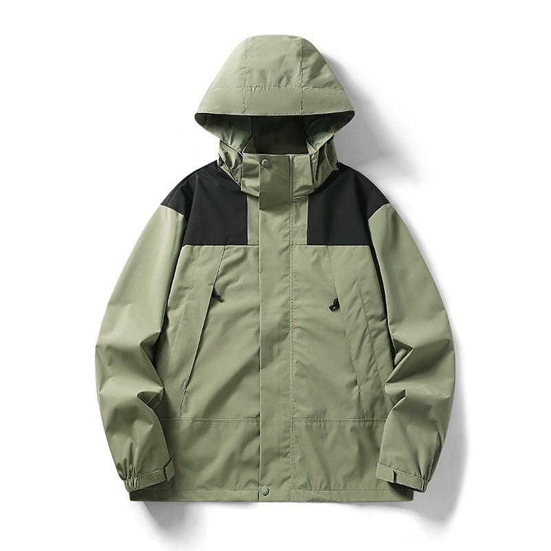 Herren Damen 3-in-1 Abnehmbare Winddichte Wanderjacke mit Fleecefutter Outdoor Abenteuer Winter