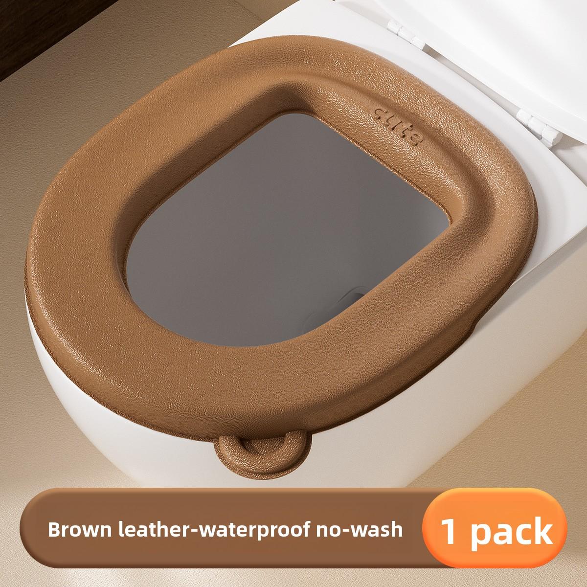 

Бытовое Водонепроницаемое Печатное Утолщенное Моющееся Универсальное Сиденье для Унитаза Пастового Типа caramel