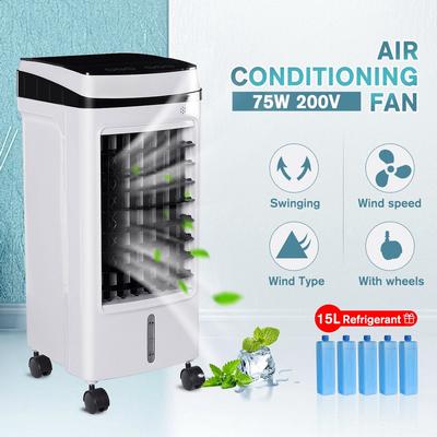 220V Nawilżacz Chłodnica 15L 75W Zbiornik Chłodzenie Programowany 3 Tryby Wentylatora Wentylator Chłodzący Nawilżacz Przenośny Klimatyzator Wentylator Klimatyzacyjny