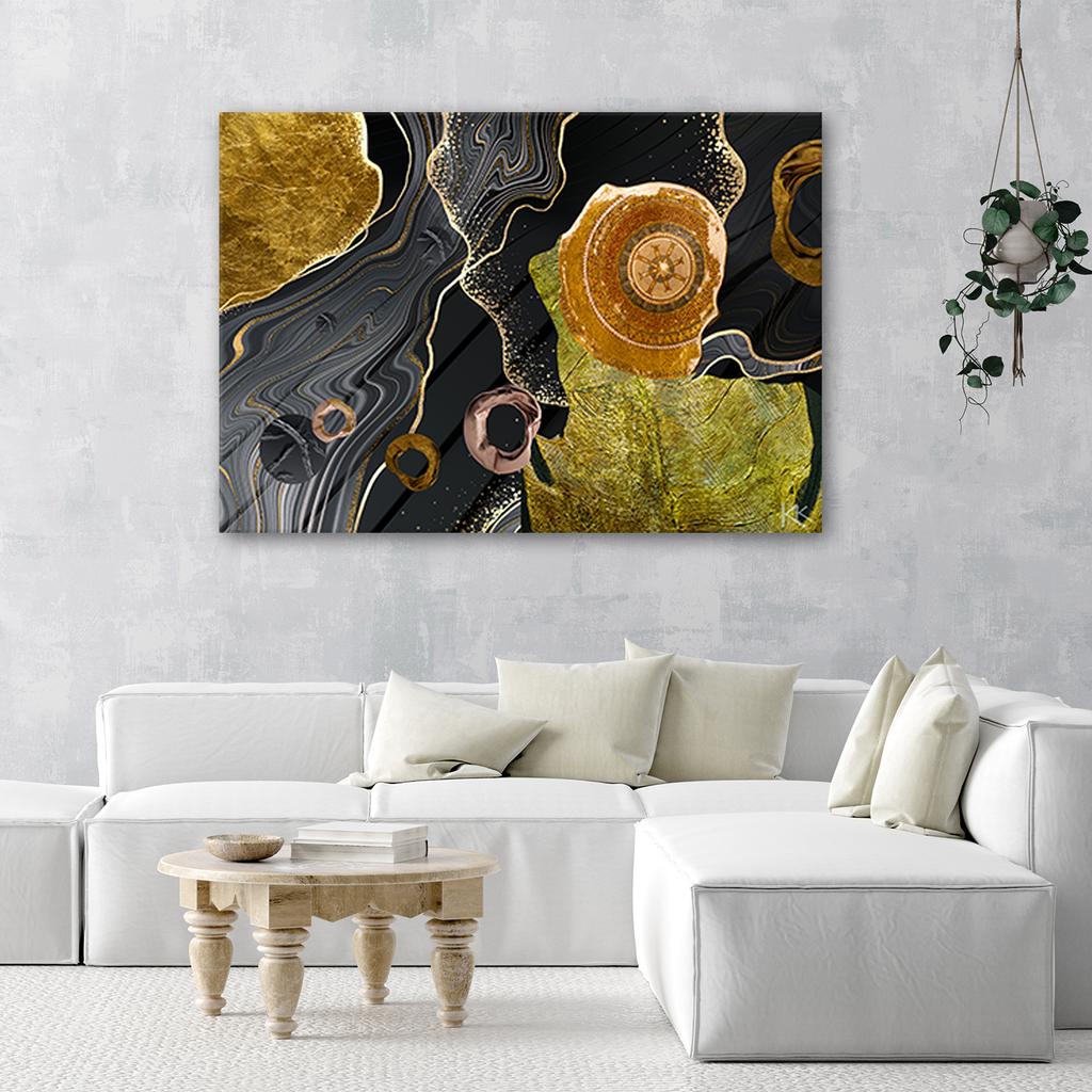 Canvas Print, Marble Texture Abstraction