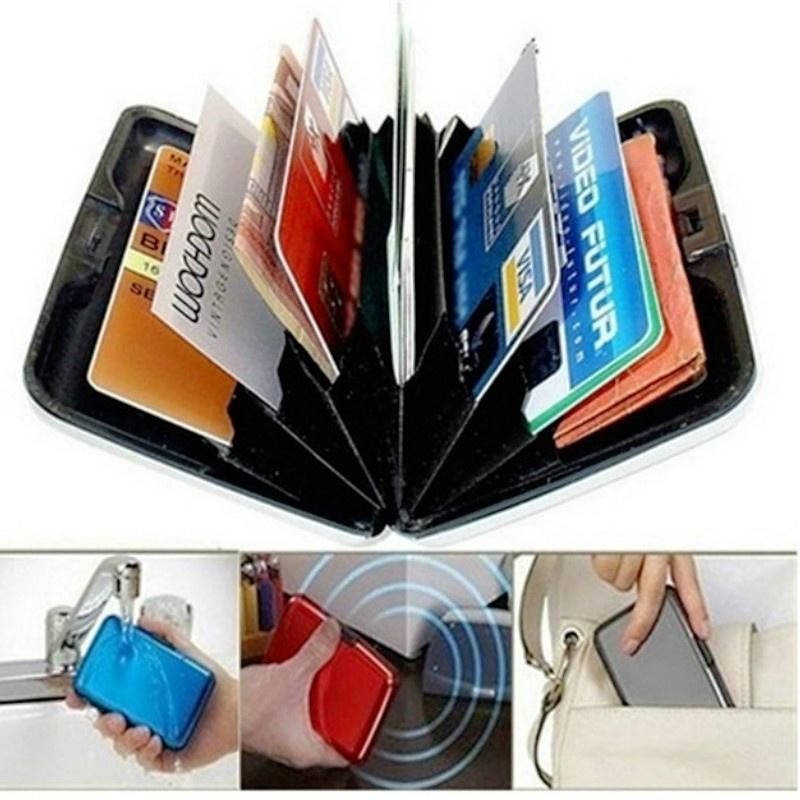 Portefeuille Métal Anti-RFID Aluminium - Porte-cartes De Business & Crédit - Modèle GB030 - Neuf