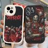 Slipknot Band Phone Cover For IPhone 16 15 14 13 12 11 Pro Max Plus Leather Soft Case