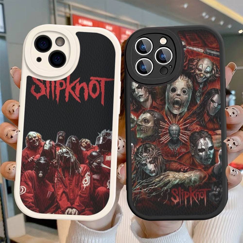 Slipknot Band Phone Cover For IPhone 16 15 14 13 12 11 Pro Max Plus Leather Soft Case