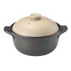 Saji Pottery Brown Earthenware Pot, 18.5cm, Banko Ware, Small Casserole Pot, 10-47