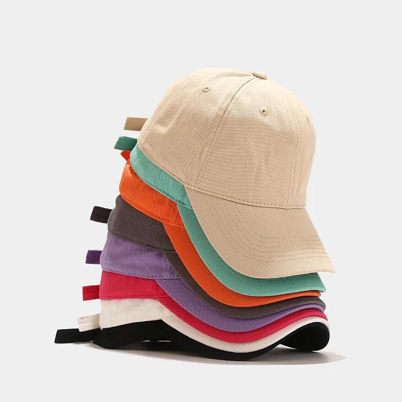2025 Unisex Custom Solid Color Soft Top Baseball Cap Trendy Casual Snapback Hat Slimming Face Design