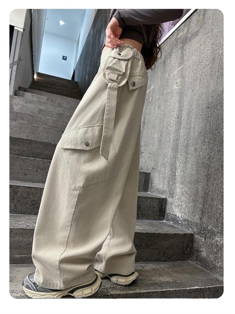 2025 Trendige Mädchen-Cargohose - Koreanischer Stil, lässige Hose für Frühling & Herbst
