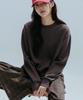 ANNEHEARTS Glen Check Wide Easy Pants_Brown
