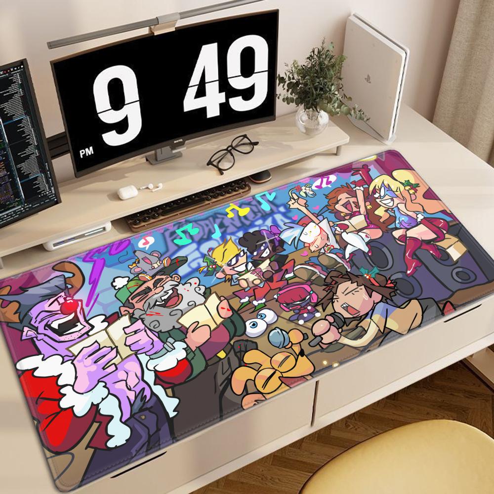Large Mouse Pad XXL Gaming Accessories Office Gamer Keyboard Desk Mat Non-Slip Laptop Hot Games Friday Night Funkin FNF Mousepad