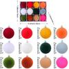 Set of 24 Christmas Tree Baubles Colorful Ornament for Indoor and Outdoor Use Festival Party Decoration Supplies