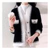 Navava Long Sleeve Knit Cardigan Nc228 Vintage Color Block